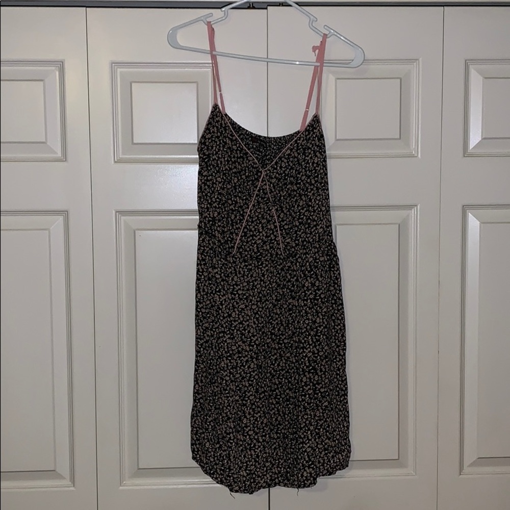Black Floral Tank Dress